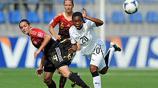 Ein Sieg muss her: Wibke Meister im ersten WM-Spiel gegen Ghana © Bongarts/GettyImages