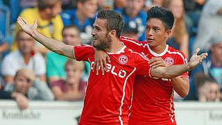 Düsseldorfer Jugend forsch: Giannotas und Ramirez (v.l.) © Bongarts/GettyImages