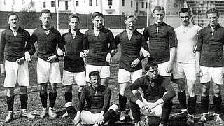 100 Jahre her: Das deutsche Olympia-Team von Stockholm 1912 © dpa