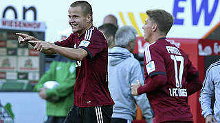 Punktgewinn in Bremen: Nürnberg und Torschütze Adam Hlousek (l.) © Bongarts/GettyImages