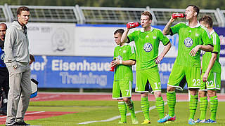Sieg im Spitzenspiel: Wolfsburg II und Coach Valerien Ismael © Bongarts/GettyImages