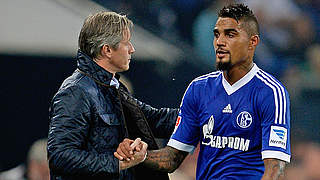 "Ein ausgezeichneter Spieler": Jens Keller (l.) über Kevin-Prince Boateng (r.) © Bongarts/GettyImages