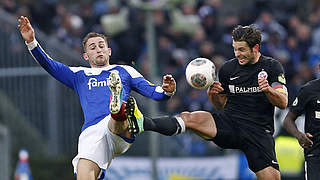 Erzielt die Kieler Führung: Marc Heider (l.) © Bongarts/GettyImages