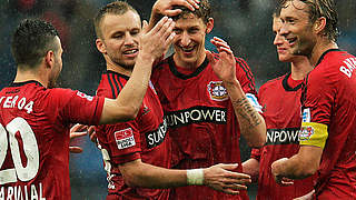 Bester Torjäger der Saison: Leverkusens Stefan Kießling (M.) © Bongarts/GettyImages