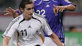 Torschütze 2006 gegen Japan: Miroslav Klose (v.) © Bongarts/GettyImages