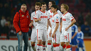 Arbeiten für das Comeback in Liga eins: der 1. FC Köln und Trainer Peter Stöger © Bongarts/GettyImages