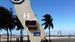 Der Countdown läuft: In Brasilien zählen sie die Stunden bis zur WM. © 
