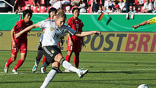 The first goal: Kim Kulig scored © Bongarts/Getty Images