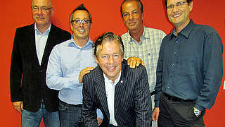 Lauprecht (M.) und Team: In den Vorstand? © OFC Kickers