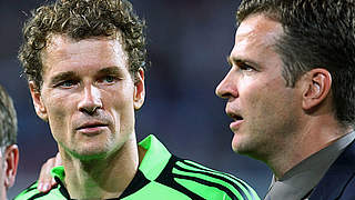 Jetzt Inhaber des A-/B-Trainerscheins: Jens Lehmann (l.) und Oliver Bierhoff © Bongarts/GettyImages