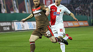 Pauli scorer Lehmann (L) and Reinhardt (FCA) © Bongarts/Getty Images