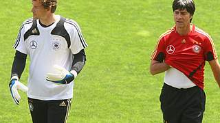 Jens Lehmann mit Bundestrainer Joachim Löw © Bongarts/GettyImages