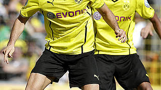 Abteilung Angriff: Lewandowski (l.) und Aubameyang vom BVB © Bongarts/GettyImages