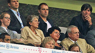 In München: Oliver Bierhoff, Hansi Flick und Joachim Löw (v.l.) © Bongarts/GettyImages