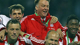 Zweiter Titel mit Bayern München: Trainer Louis van Gaal © Bongarts/Getty Images