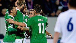 Three more points: German celebrations in Tórshavn © Bongarts/GettyImages