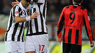 First goal of the season: Fabio Morena (l.) © Bongarts/GettyImages