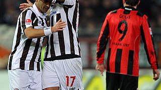 Erstes Saisontor für St. Pauli: Fabio Morena (l.) © Bongarts/GettyImages