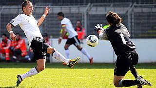 Samed im EM-Einsatz gegen die Türkei im März 2011. © Bongarts/GettyImages