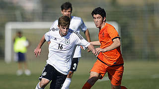 Mit der U 18 gegen die Niederlande erfolgreich: Richard Neudecker (l.) © Bongarts/GettyImages