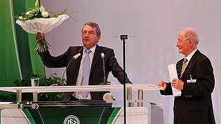 Elected again: DFB President Wolfgang Niersbach © Bongarts/GettyImages