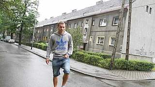 In der alten Heimat: Lukas Podolski in Gliwice © imago