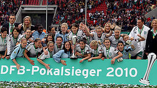 DFB-Pokalsieger der Frauen 2010: FCR 2001 Duisburg © Bongarts/GettyImages