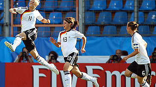 Erlösender Jubel: Alexandra Popp freut sich über das 1:0 © FIFA