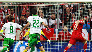 Das erste von zwei Toren des Franzosen: Franck Ribery (r.) zum 1:0 © Bongarts/Getty Images