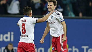 Sieg nach zuvor zwei Niederlagen: Tomas Rincon und Milan Badelj (r.) vom HSV © Bongarts/GettyImages