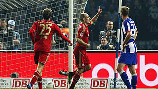 Drei Treffer in Berlin: Bayerns Stürmerstar Arjen Robben © Bongarts/GettyImages
