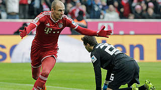 Doppelpack für Bayern: Arjen Robben © Bongarts/GettyImages