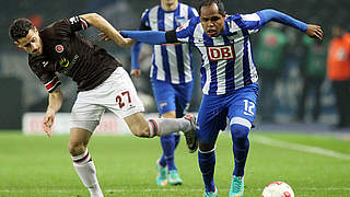 Back on second place: Hertha beat St. Pauli © Bongarts/GettyImages
