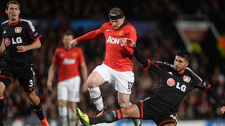 Matchwinner gegen Leverkusen: ManUniteds Wayne Rooney © Bongarts/GettyImages
