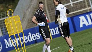 Konkurrentinnen, Kolleginnen, Freundinnen: Schult (l) und Angerer © Bongarts/GettyImages