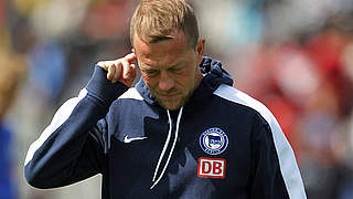 Sieg gegen Hannover: Hertha und Trainer Schwanke © Bongarts/GettyImages