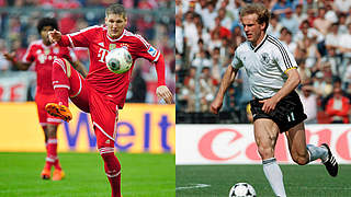 Bayern-Urgesteine: Schweinsteiger (l.) könnte Rummenigge (r.) überholen © Bongarts/GettyImages