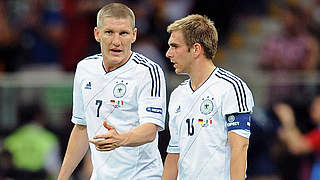 Schweinsteiger and Lahm: Germany’s latest centurions © Bongarts/GettyImages