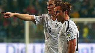 Back in the squad: Schweinsteiger (l.), Götze © Bongarts/GettyImages