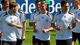 Schuften für die EURO: die deutsche Nationalmannschaft © Bongarts/GettyImages