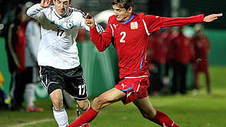 Remis mit der U 17 gegen Tschechien: Levin Öztunali (l.) vom Hamburger SV © Bongarts/GettyImages
