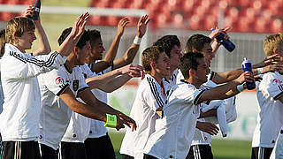 Ein Team, ein Ziel: die U 17 träumt vom Gewinn der Europameisterschaft © Bongarts/Getty Images