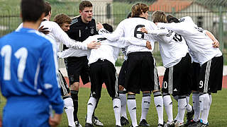 Zweiter Sieg: Die U 17 gewann in Athen 3:2 gegen Griechenland © Bongarts/Getty Images