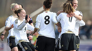 Guter Start in die EM-Qualifikation: die deutschen U 19-Frauen besiegen Spanien © Bongarts/GettyImages