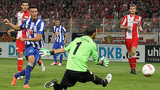 Scored the first goal: Sandro Wagner (l.) © Bongarts/GettyImages