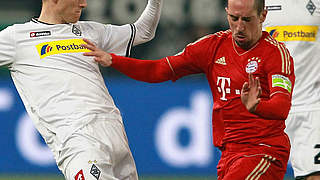 Not much space: Franck Ribery (r.) © Bongarts/GettyImages
