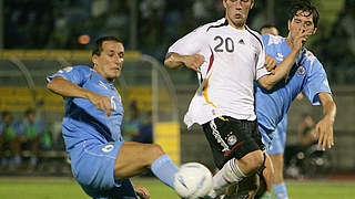 13:0-Sieg in San Marino: Podolski mit vier Volltreffern bei dem Duell 2006 © Bongarts/GettyImages