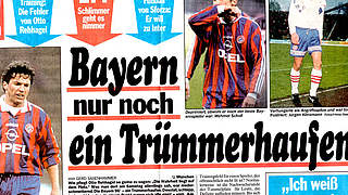 Krise: die Bayern im Februar 1996 © DFB