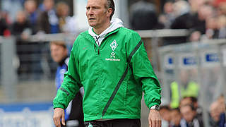 Kein Jubel beim Jubiläum: Werder II und Trainer Thomas Wolter © Bongarts/GettyImages