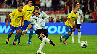 Torschütze beim letzten Sieg gegen Brasilien: Bastian Schweinsteiger © Bongarts/GettyImages